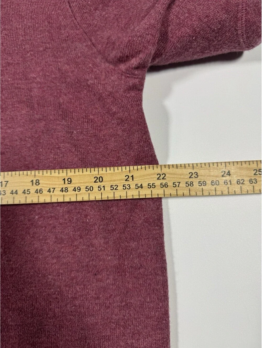 Vintage Banana Republic Lambswool Cashmere V-Neck Sweater Burgundy Elbow Patch L